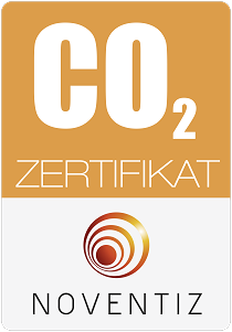 CO2 Zertifikat von Noventiz